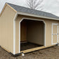 10x16 Run-In Shelter with Tack Room - SIDE