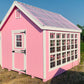 10x12 Colonial Gable Greenhouse - PINK