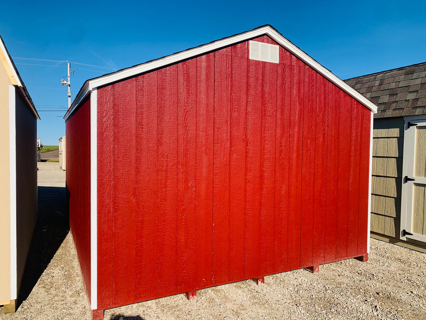 12x16 Special Buy Value Gable 6' Sidewalls Shed - PAINT