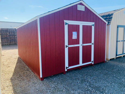 12x16 Special Buy Value Gable 6' Sidewalls Shed - PAINT