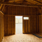 12x16 Special Buy Gambrel Barn with 18" Lap Siding & 6' sidewalls - w/PAINT - DOOR