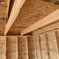 10x16 Special Buy Gambrel Barn with 18" Lap Siding & 6' sidewalls - w/PAINT - LOFT UNDERSIDE