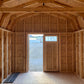 10x16 Special Buy Gambrel Barn with 18" Lap Siding & 6' sidewalls - w/PAINT - DOOR